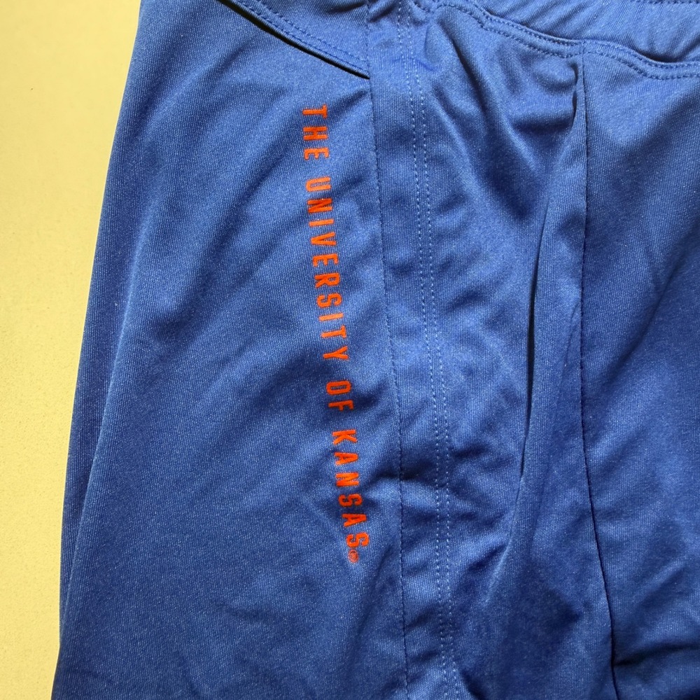 Adidas Kansas Jayhawks Men Blue AEROREADY Training Shorts 2XL‎ JF4981 NEW - Picture 4 of 6